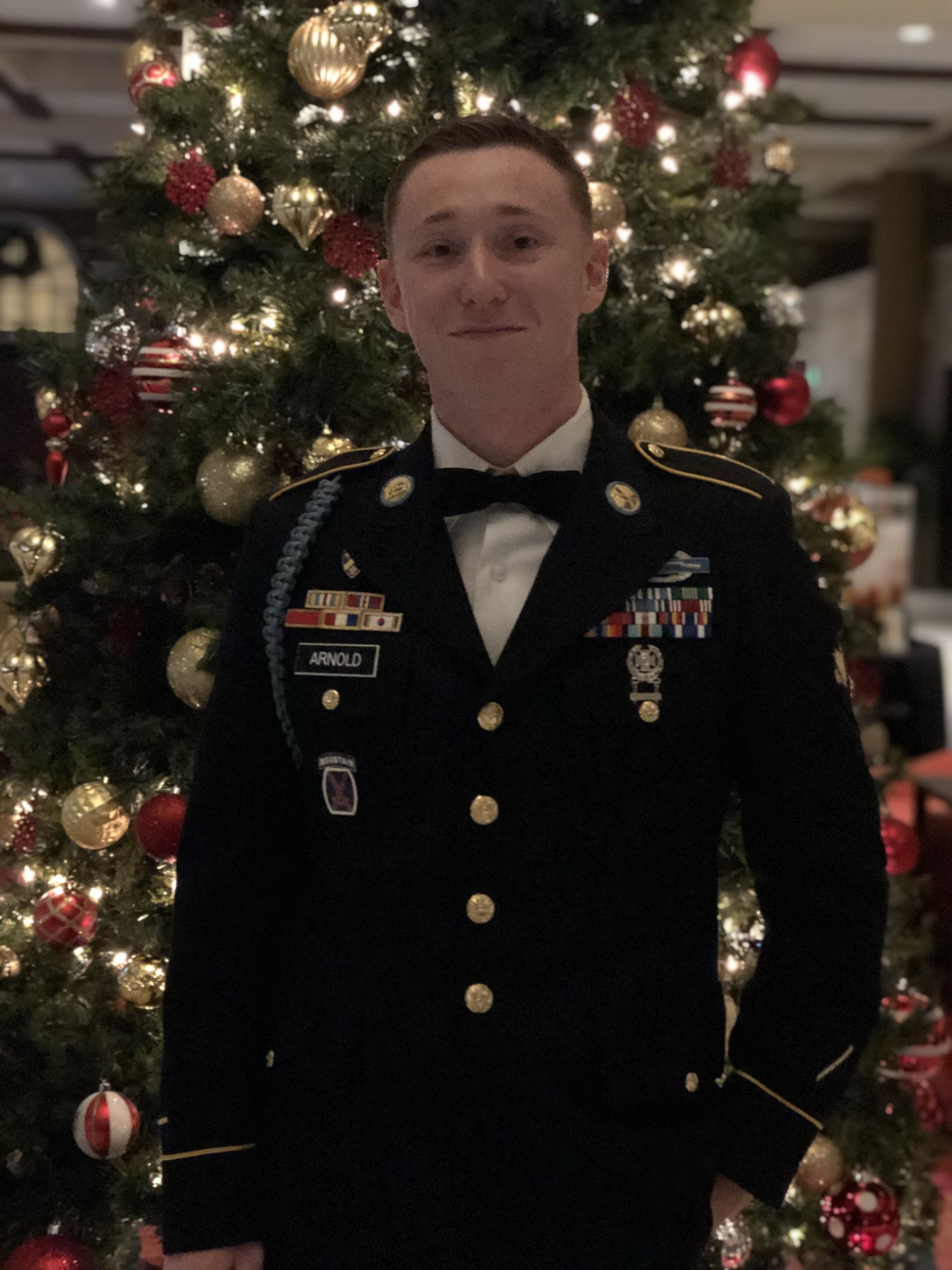 Austin Arnold in U.S. Army dress uniform
