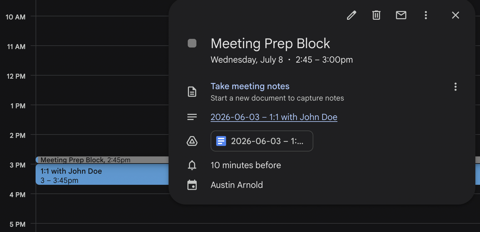 In-context screenshot